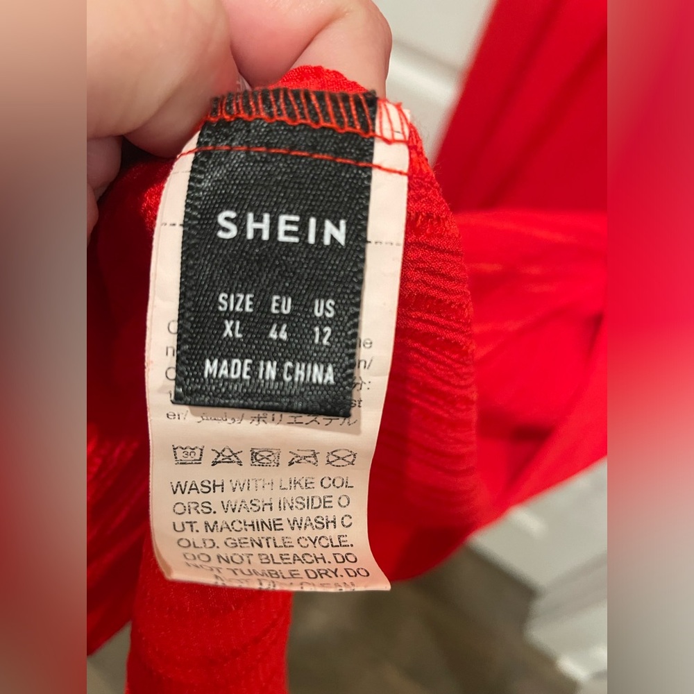 SHEIN- Red- Off the Shoulder Maxi Dress- Size XL - Picture 6 of 6